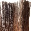 84" Brown Rattan Panel Screen Room Divider