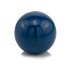 4" Blue Aluminum Decorative Orb Tabletop Sculpture