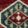 5' X 8' Red And Blue Geometric Area Rug