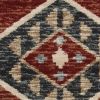 8' X 10' Red Gray And Orange Geometric Area Rug