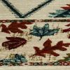 3' X 5' Ivory Blue And Red Southwestern Area Rug