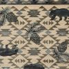 8' X 10' Ivory And Gray Woodland Lodge Area Rug