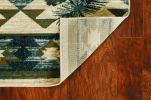 9' X 12' Ivory And Gray Woodland Lodge Area Rug