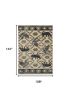 9' X 12' Ivory And Gray Woodland Lodge Area Rug