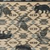 9' X 12' Ivory And Gray Woodland Lodge Area Rug