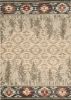 3' X 5' Beige Gray And Rust Southwestern Area Rug