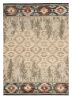 9' X 12' Beige Gray And Rust Southwestern Area Rug