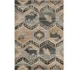 3' X 5' Charcoal Gray And Tan Woodland Lodge Area Rug