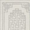 5' X 7' Ivory And Gray Wool Geometric Hand Tufted Area Rug