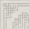 5' X 7' Ivory And Gray Wool Geometric Hand Tufted Area Rug
