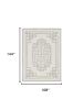 9' X 12' Ivory And Gray Wool Geometric Hand Tufted Area Rug