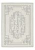 9' X 12' Ivory And Gray Wool Geometric Hand Tufted Area Rug