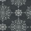 3' X 5' Charcoal Ivory And Gray Medallion Hand Tufted Area Rug