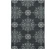 3' X 5' Charcoal Ivory And Gray Medallion Hand Tufted Area Rug