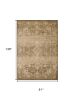 7' X 10' Beige And Tan Floral Medallion Area Rug