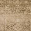 7' X 10' Beige And Tan Floral Medallion Area Rug