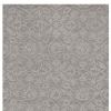 5' X 7' Gray And Light Gray Wool Floral Medallion Hand Tufted Area Rug