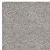 5' X 7' Gray And Light Gray Wool Floral Medallion Hand Tufted Area Rug