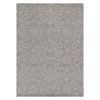 5' X 7' Gray And Light Gray Wool Floral Medallion Hand Tufted Area Rug