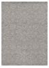 8' X 11' Gray And Light Gray Wool Floral Medallion Hand Tufted Area Rug