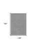 9' X 13' Gray And Light Gray Wool Floral Medallion Hand Tufted Area Rug