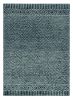 5' X 7' Gray And Black Wool Geometric Hand Tufted Area Rug