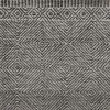 8' X 11' Gray And Black Wool Geometric Hand Tufted Area Rug