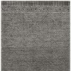 8' X 11' Gray And Black Wool Geometric Hand Tufted Area Rug