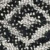 8' X 11' Gray And Black Wool Geometric Hand Tufted Area Rug