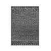 9' X 13' Gray And Black Wool Geometric Hand Tufted Area Rug