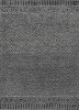 9' X 13' Gray And Black Wool Geometric Hand Tufted Area Rug