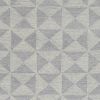 5' X 7' Gray And Light Gray Wool Geometric Hand Tufted Area Rug