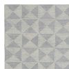 8' X 11' Gray and Light Gray Wool Geometric Hand Tufted Area Rug