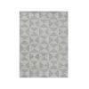 9' X 13' Gray And Light Gray Wool Geometric Hand Tufted Area Rug