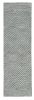 8' Denim Blue And Gray Wool Geometric Hand Tufted Runner Rug