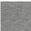 5' X 7' Denim Blue And Gray Wool Geometric Hand Tufted Area Rug