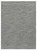 7' X 10' Denim Blue And Gray Wool Geometric Hand Tufted Area Rug