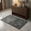 3' X 5' Gray And Dark Gray Abstract Area Rug