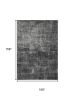 9' X 13' Gray And Dark Gray Abstract Distressed Area Rug
