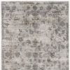 5' X 7' Beige Tan And Gold Abstract Hand Loomed Distressed Area Rug