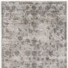8' X 10' Gray Floral Medallion Hand Loomed Area Rug