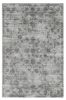 9' X 12' Gray And Dark Gray Floral Medallion Hand Loomed Area Rug