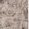 5' X 8' Ivory Gray And Brown Abstract Area Rug