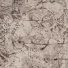 6' X 9' Ivory Gray and Brown Abstract Area Rug