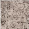 6' X 9' Ivory Gray and Brown Abstract Area Rug