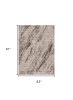 5' X 8' Ivory And Brown Geometric Area Rug