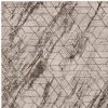 5' X 8' Ivory And Brown Geometric Area Rug