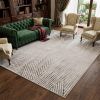 6' X 9' Gray and Ivory Area Rug
