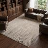 10' X 13' Ivory And Gray Geometric Area Rug