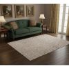 5' X 8' Gray And Black Abstract Distressed Area Rug